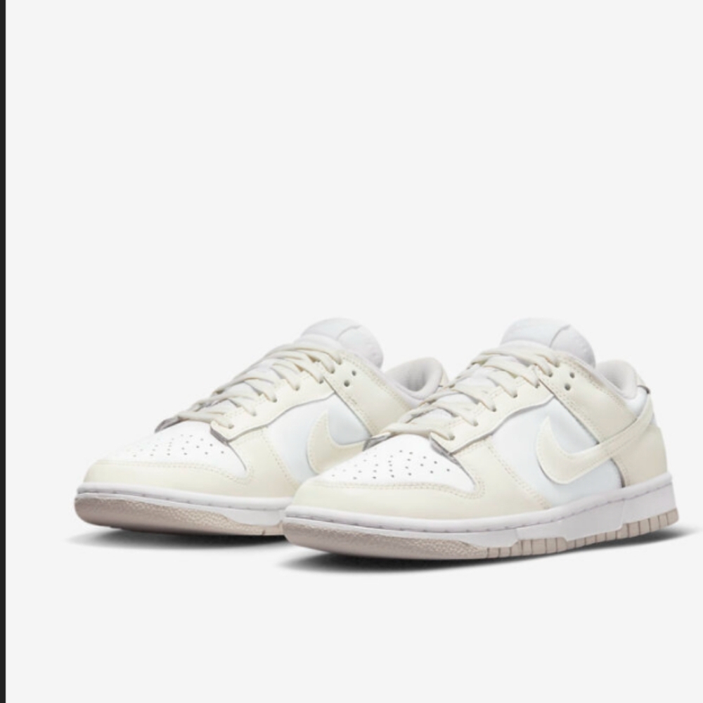 Nike Dunk Low White and Sail 10W/8.5M